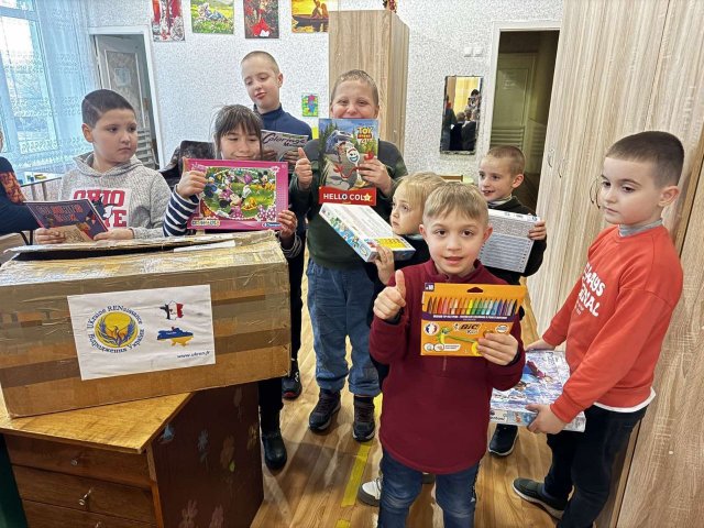 Livraison novembre 2024 fournitures scolaires en Ukraine